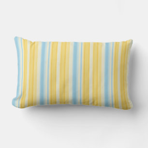 Seaside Stripes 01 (vertical Stripes) Lumbar Cushion