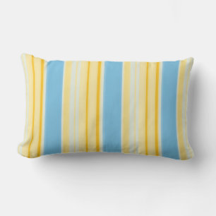 Seaside Stripes 02 (vertical Stripes) Lumbar Cushion