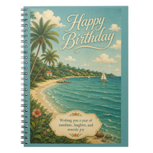 Seaside Sunshine Birthday Escape Notebook