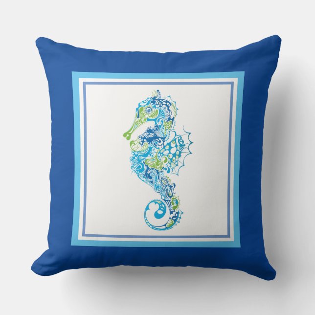 Seaside Throw Pillow (Front)