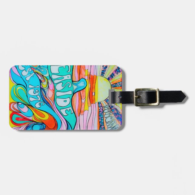 Seaside Tote Luggage Tag (Front Horizontal)