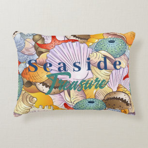 Seaside Treasure Marine Life Decorative Seashells Decorative Cushion