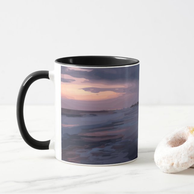 Seaside Twilight Mug (With Donut)