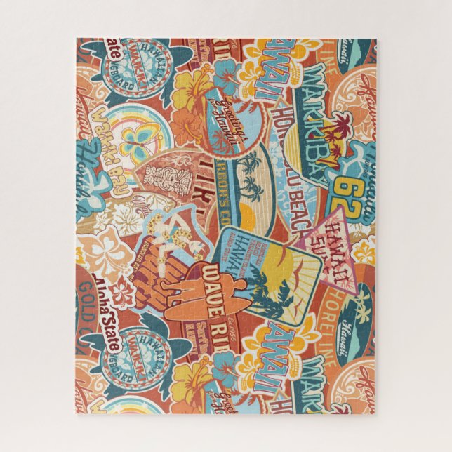 Seaside Vacation Waikiki Bay Hawaii Jigsaw Puzzle (Vertical)