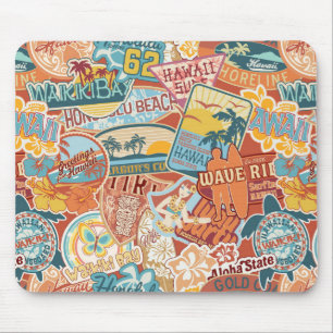 Seaside Vacation Waikiki Bay Hawaii Mouse Pad