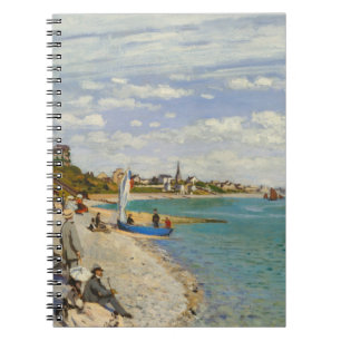Seaside Village Shore Impressionist Notebook