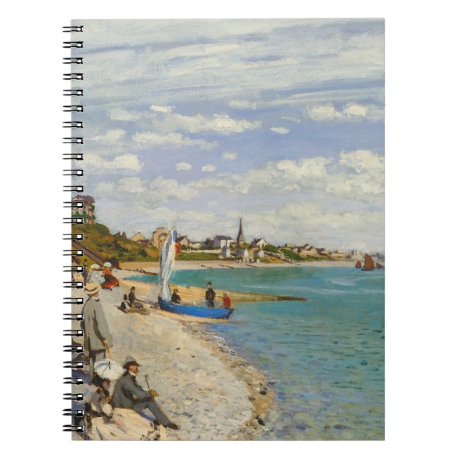 Seaside Village Shore Impressionist Notebook (Front)