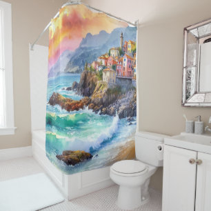 Seaside Village Shower Curtain