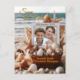 Seaside Wedding Celebrations on the Beach Holiday Postcard