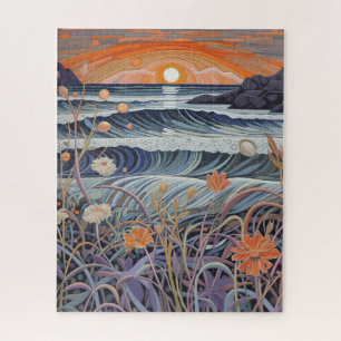 Seaside Wildflower Beach  Jigsaw Puzzle