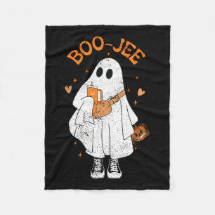 Season Cute Ghost Halloween Boujee Boo Jee Fleece Blanket