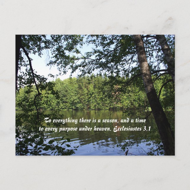 Season Ecclesiastes Lake Forest Postcard (Front)