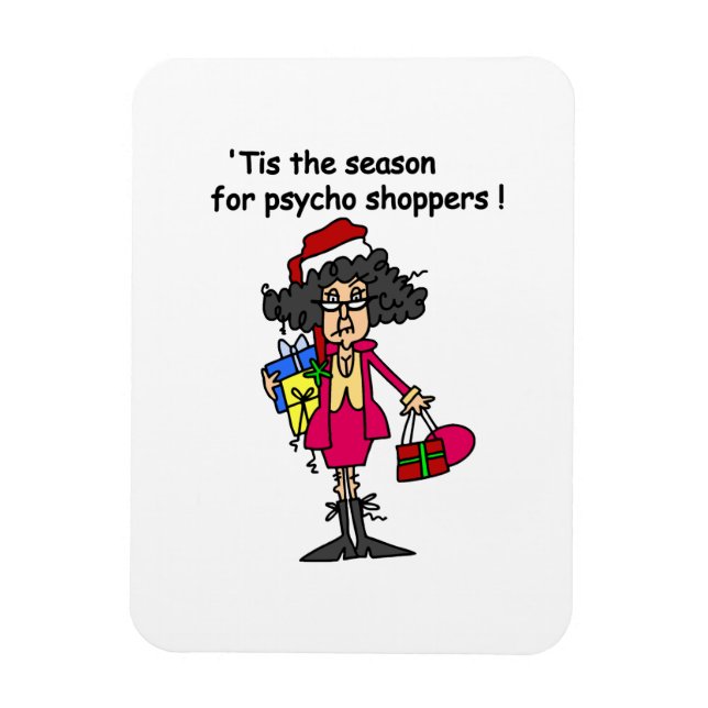 Season For Psycho Shoppers Magnet (Vertical)