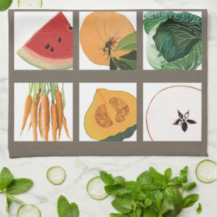 Season Fruits and Vegetables Kitchen Towel