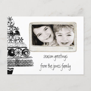 season greeting christmas sketch holiday postcard
