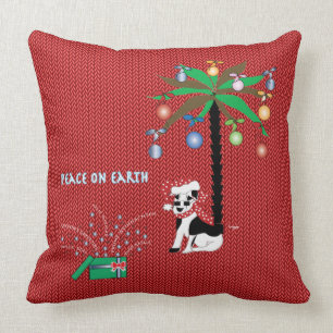 Season Greeting/Happy Holidays-Peace on Earth Cushion