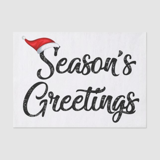 Season Greeting Tissue Paper (Front)