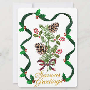 Season Greetings  Holiday Card