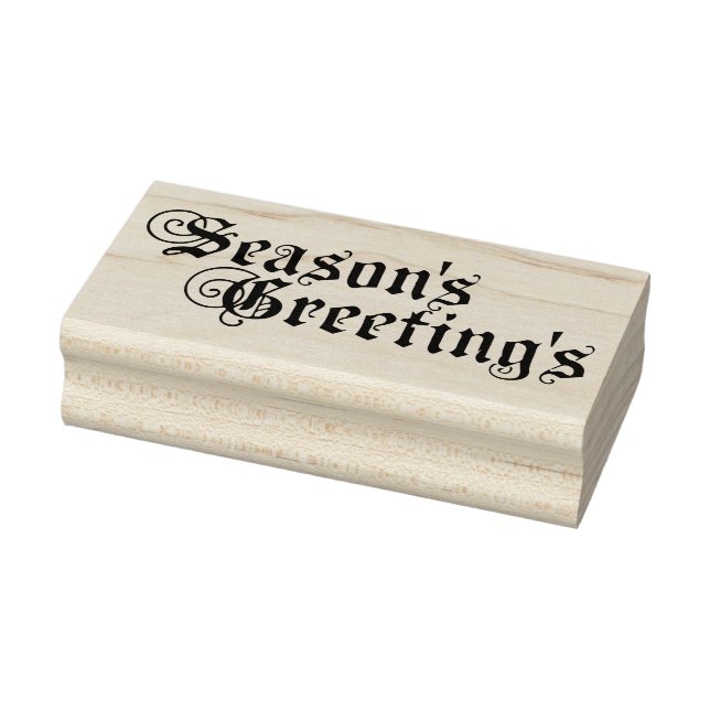 Season Greetings Rubber Stamp (Stamp)