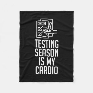 Season Is My Cardio Funny Saying Teacher Gift  Fleece Blanket
