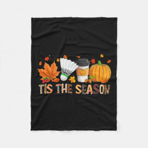 Season Leopard Pumpkin Badminton Halloween Fall Le Fleece Blanket