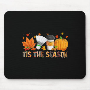 Season Leopard Pumpkin Badminton Halloween Fall Le Mouse Pad