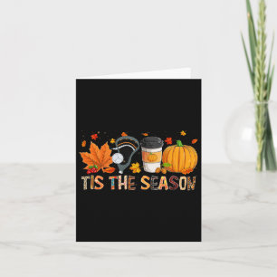 Season Leopard Pumpkin Lacrosse Halloween Fall Lea Card