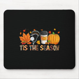 Season Leopard Pumpkin Lacrosse Halloween Fall Lea Mouse Pad