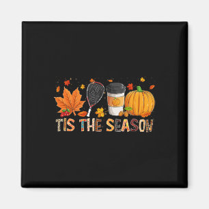 Season Leopard Pumpkin Racquetball Halloween Fall  Magnet