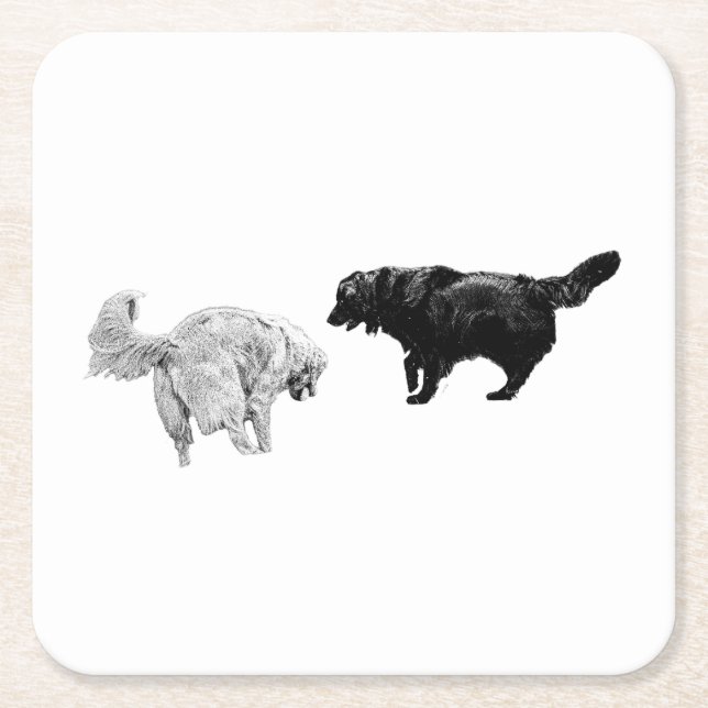 Season of Companionship Square Paper Coaster (Front)