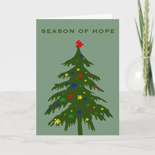 Season of Hope - Autism Holiday Card (Front)