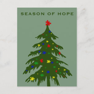 Season of Hope - Autism Holiday Postcard