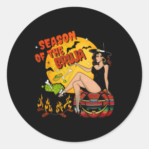 Season Of The Bruja Halloween  Classic Round Sticker
