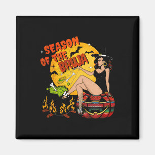 Season Of The Bruja Halloween Magnet
