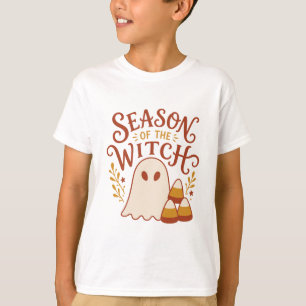 Season of the Witch Cute Ghost Candy Corn Hallowen T-Shirt
