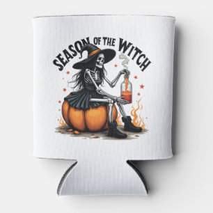 Season Of the Witch Spooky Hallowee Wtich Can Cooler