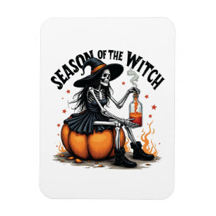 Season Of the Witch Spooky Hallowee Wtich Magnet