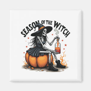 Season Of the Witch Spooky Hallowee Wtich Magnet