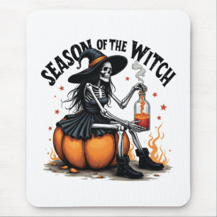 Season Of the Witch Spooky Hallowee Wtich Mouse Pad