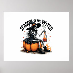 Season Of the Witch Spooky Hallowee Wtich  Poster