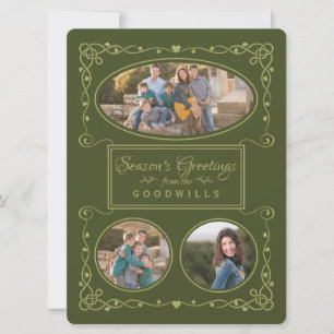 Season’s Greetings Custom Photos & Name card