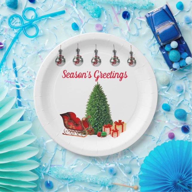 Season’s Greetings Paper Plates (Party)