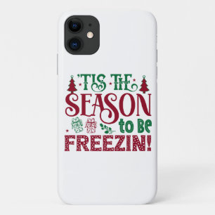 Season to be Freezing Funny Winter Snowman iPhone 11 Case
