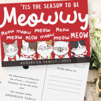 Season to be Meowwy Funny Cute Cats Caroling