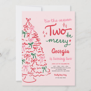 Season Two Be Merry Coquette Christmas Birthday Invitation