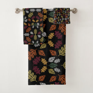 Seasonal Change Autumn Leaf Fall Bath Towel Set