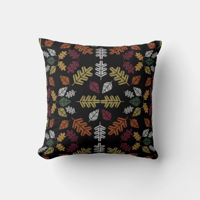 Seasonal Change Autumn Leaf Fall Cushion (Front)