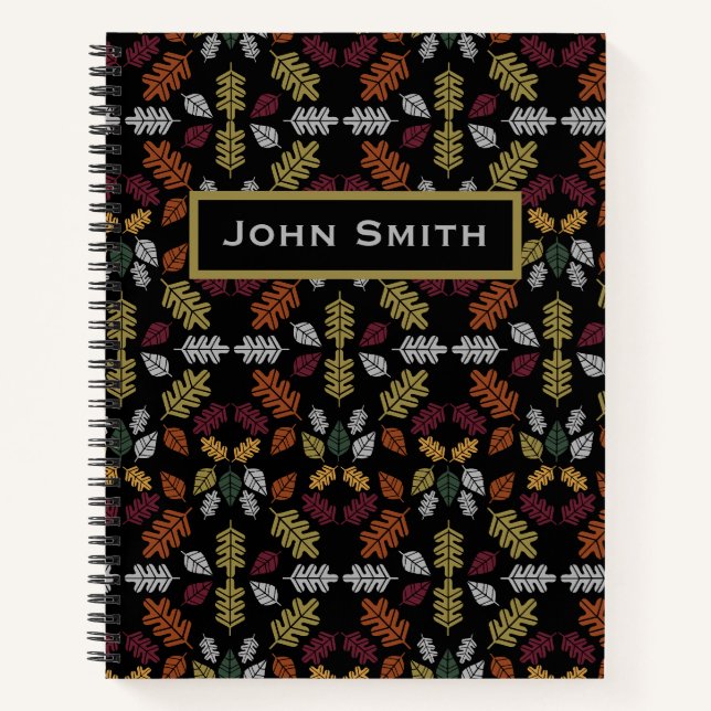 Seasonal Change Autumn Leaf Fall Notebook (Front)