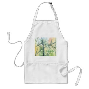 Seasonal Chef Watercolor Apron, Personalise it Standard Apron