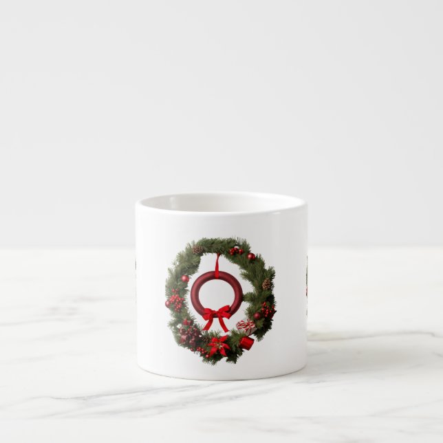 Seasonal Christmas Espresso Mugs (Front)